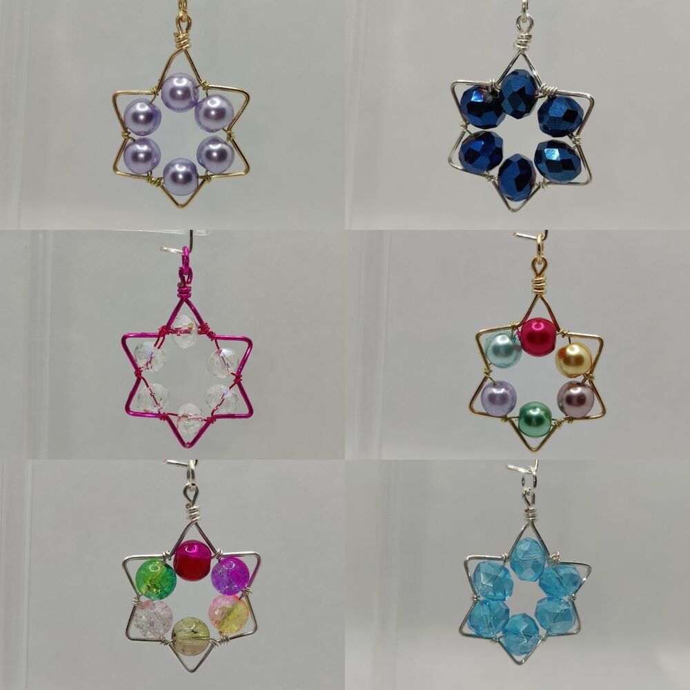 Crystal Star / Star of David Pendants